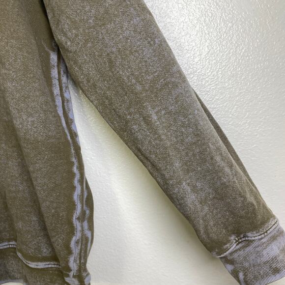 Raquel Allegra Sweatshirt Womens Size 2 Brown Pullover Crew Neck Handmade LA - Picture 9 of 12